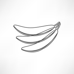 Yellow banana icon