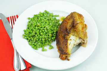 poulet et petits pois 26092015