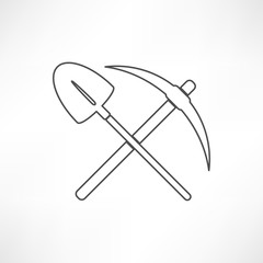 pick and shovel symbol