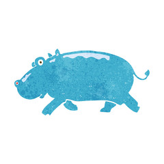 cartoon hippopotamus