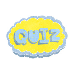 cartoon quiz sign