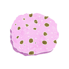 pink cookie cartoon