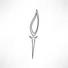 Burning torch icon