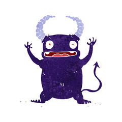 cartoon little devil