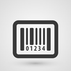 Black bar code icon