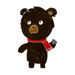 cartoon cute black bear