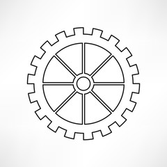 Obraz premium gears isolated object , technical, mechanical illustration