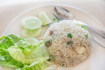 Fried rice with vegetables