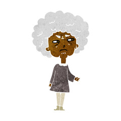 cartoon old lady