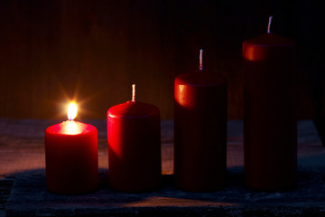 1. Advent, low key, copyspace
