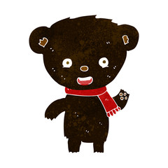 cartoon cute black bear