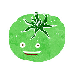 cartoon green tomato