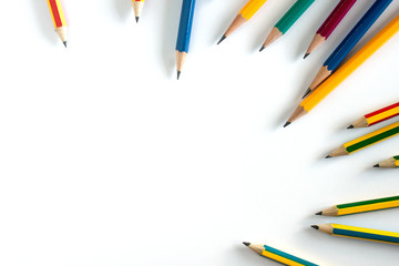 pencil on White background