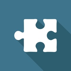 Fototapeta premium puzzle with a long shadow