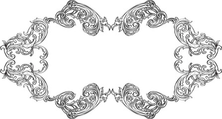 Ornate acanthus frame