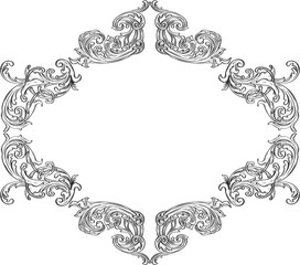 Ornate acanthus nice ornament frame