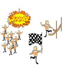 people engaged in sports illustration