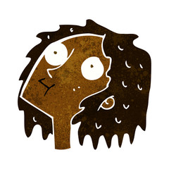 cartoon staring woman