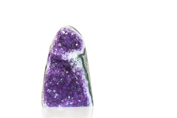 Amethyst crystal a semiprecious gem