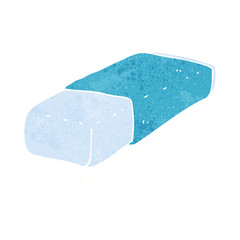 cartoon pencil eraser