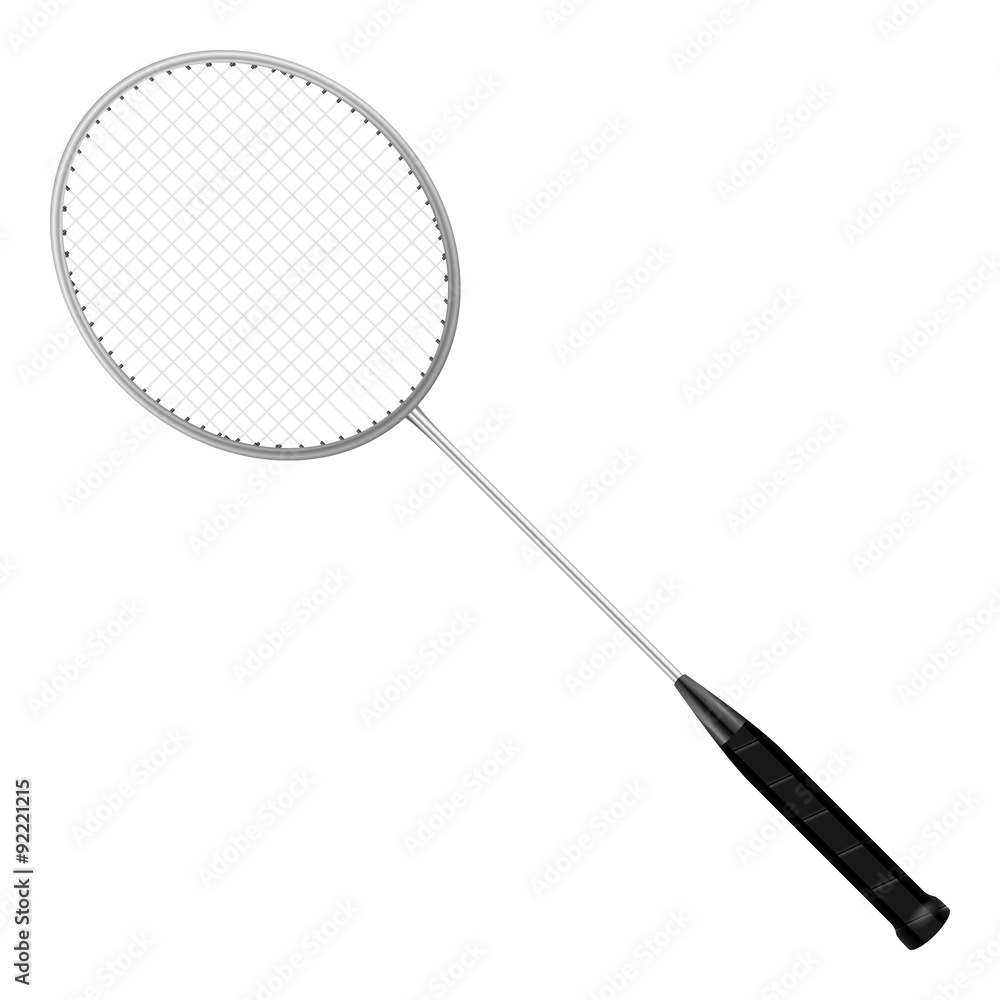 Sticker badminton racket