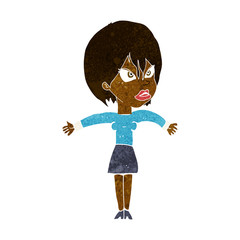 cartoon annoyed girl