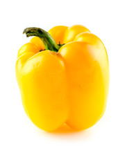 Isolated spicy yellow pepper
