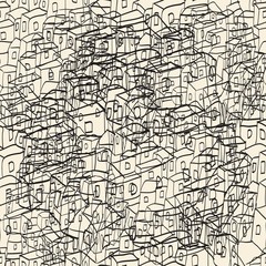 City seamless pattern