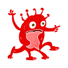 cartoon weird little alien