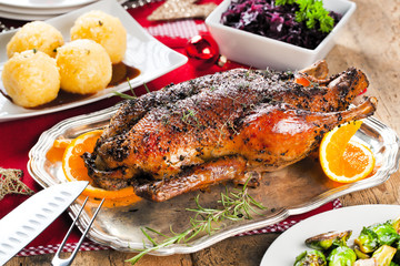 Weihnachts Ente mit Knödel 