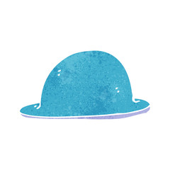 cartoon red bowler hat