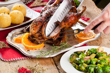 Weihnachts Ente mit Knödel 