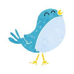 cartoon singing bird