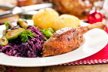 Weihnachts Ente mit Knödel 