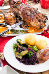 Weihnachts Ente mit Knödel 