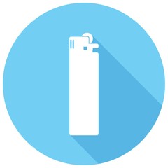 Icon lighter with a long shadow