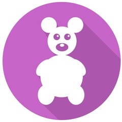 Icon Mouse with a long shadow