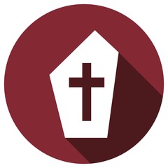Obraz premium grave icon with a long shadow