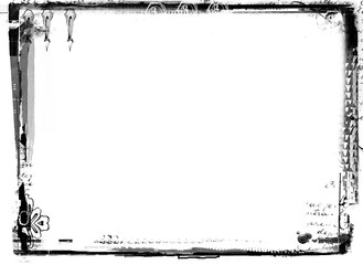 Grunge retro style frame design for your projects