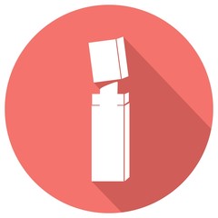 lipstick with a long shadow