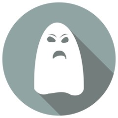 ghost icon on long shadow