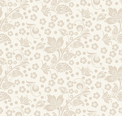 Romantic seamless floral pattern. 