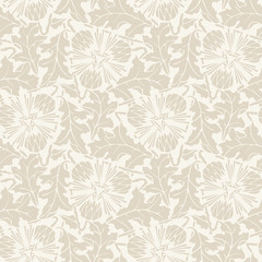 Vector Floral vintage rustic seamless pattern