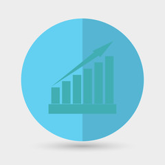 Fototapeta premium growing graph icon