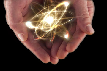 Atom Particle Hands