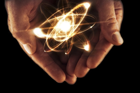 Atom Particle Hands