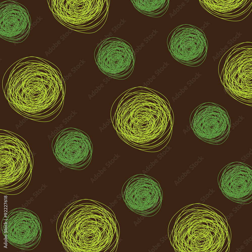 Poster Abstract Background Vector With Doodle Pattern