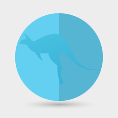 Kangaroo vector silhouettes