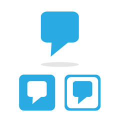 Fototapeta premium Bubble speech icon great for any use. Vector EPS10.