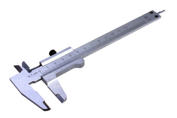 Vernier Caliper Isolated on White with Clipping Path